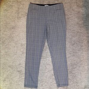 Calvin Klein Black and White Checkered Pants